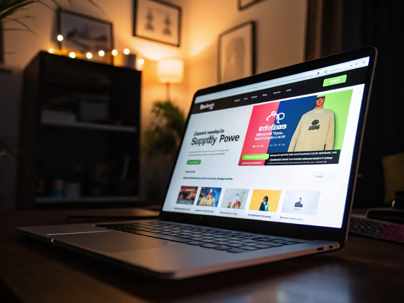 A customized Shopify theme featuring unique branding elements, such as a custom logo, color scheme, and typography, reflecting the brand's identity and values.